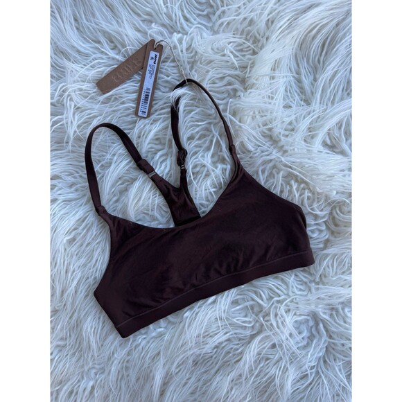 Skims Fits Everybody Racerback Bralette Cocoa Size XS - Picture 3 of 8